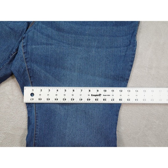 Old Navy Womens Denim Blue Mid Rise Original Bootcut Jeans Size 26 Short - Picture 8 of 13